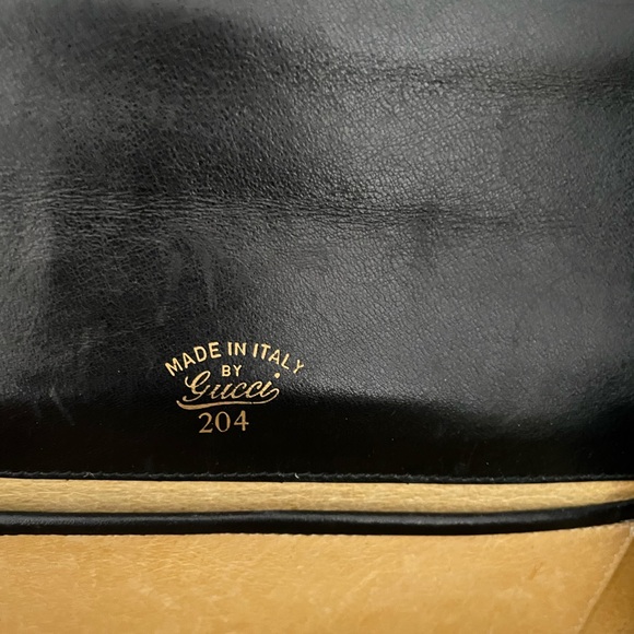 Vintage Gucci shoulder bag leather with gold hardware - Picture 4 of 16